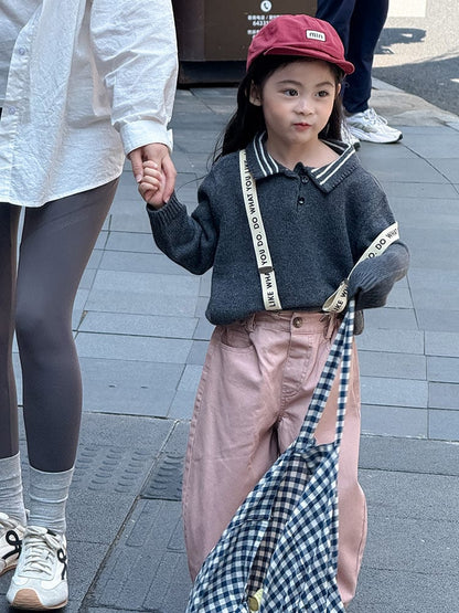 長袖シャツ・ブラウス ポロ襟長袖ニットセータートップス【mh0011035】