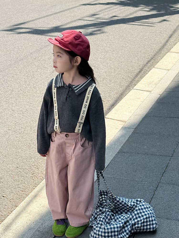 長袖シャツ・ブラウス ポロ襟長袖ニットセータートップス【mh0011035】