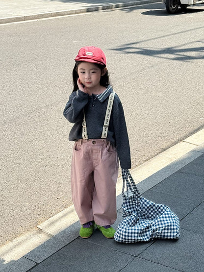 長袖シャツ・ブラウス ポロ襟長袖ニットセータートップス【mh0011035】