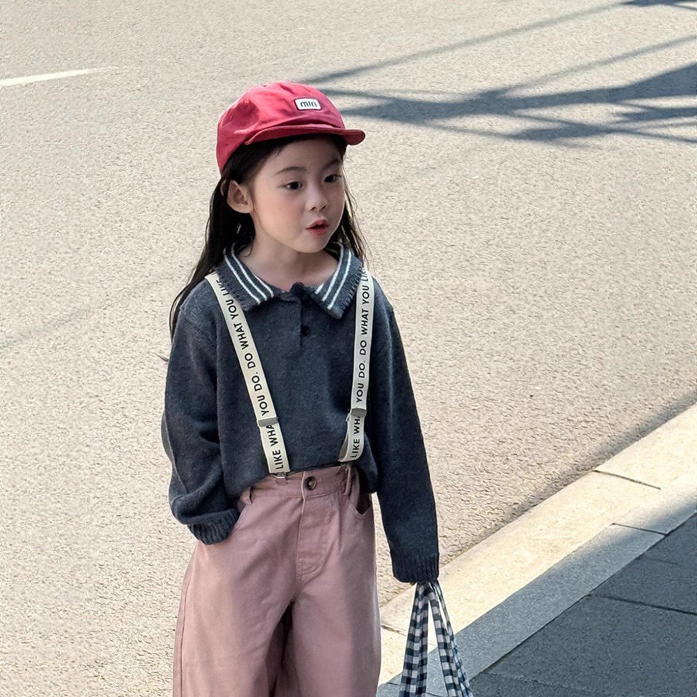 長袖シャツ・ブラウス ポロ襟長袖ニットセータートップス【mh0011035】