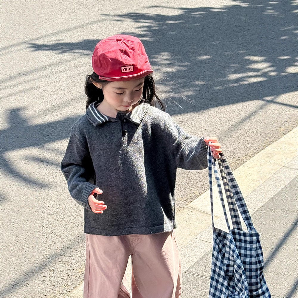 長袖シャツ・ブラウス ポロ襟長袖ニットセータートップス【mh0011035】