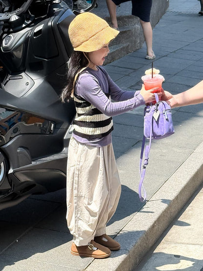 ベスト ボーダーレースニットキャミソールベスト【mh0011036】