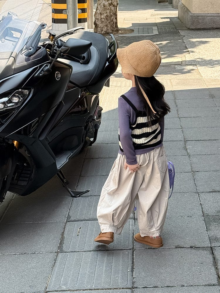 ベスト ボーダーレースニットキャミソールベスト【mh0011036】