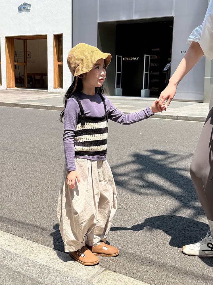 ベスト ボーダーレースニットキャミソールベスト【mh0011036】