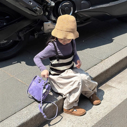 ベスト ボーダーレースニットキャミソールベスト【mh0011036】