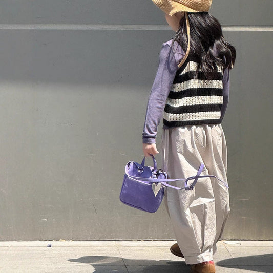 ベスト ボーダーレースニットキャミソールベスト【mh0011036】