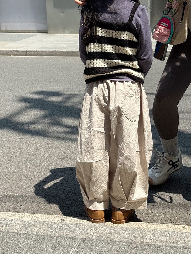 ロングパンツ・スウェットパンツ タックバルーンバレルパンツ【mh0011039】