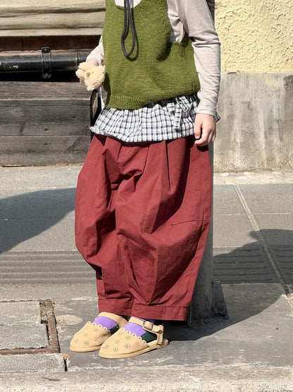 ロングパンツ・スウェットパンツ タックバルーンバレルパンツ【mh0011039】