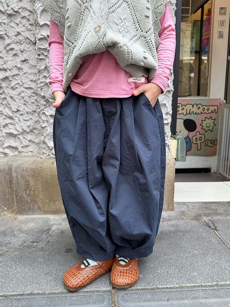 ロングパンツ・スウェットパンツ タックバルーンバレルパンツ【mh0011039】