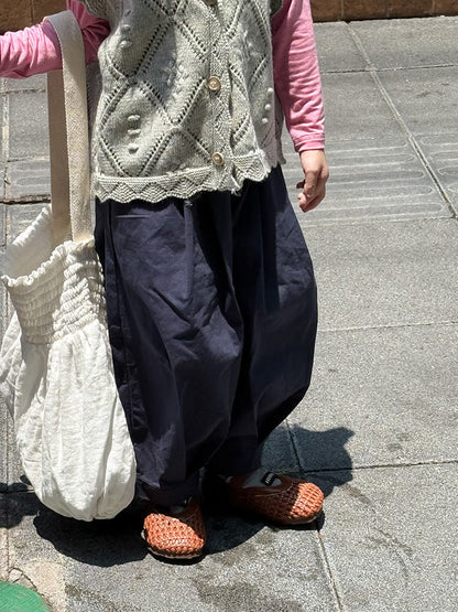 ロングパンツ・スウェットパンツ タックバルーンバレルパンツ【mh0011039】