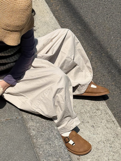 ロングパンツ・スウェットパンツ タックバルーンバレルパンツ【mh0011039】