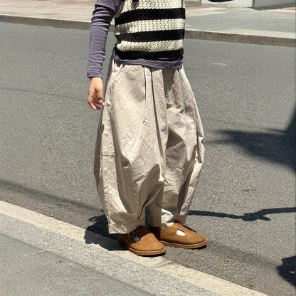 ロングパンツ・スウェットパンツ タックバルーンバレルパンツ【mh0011039】