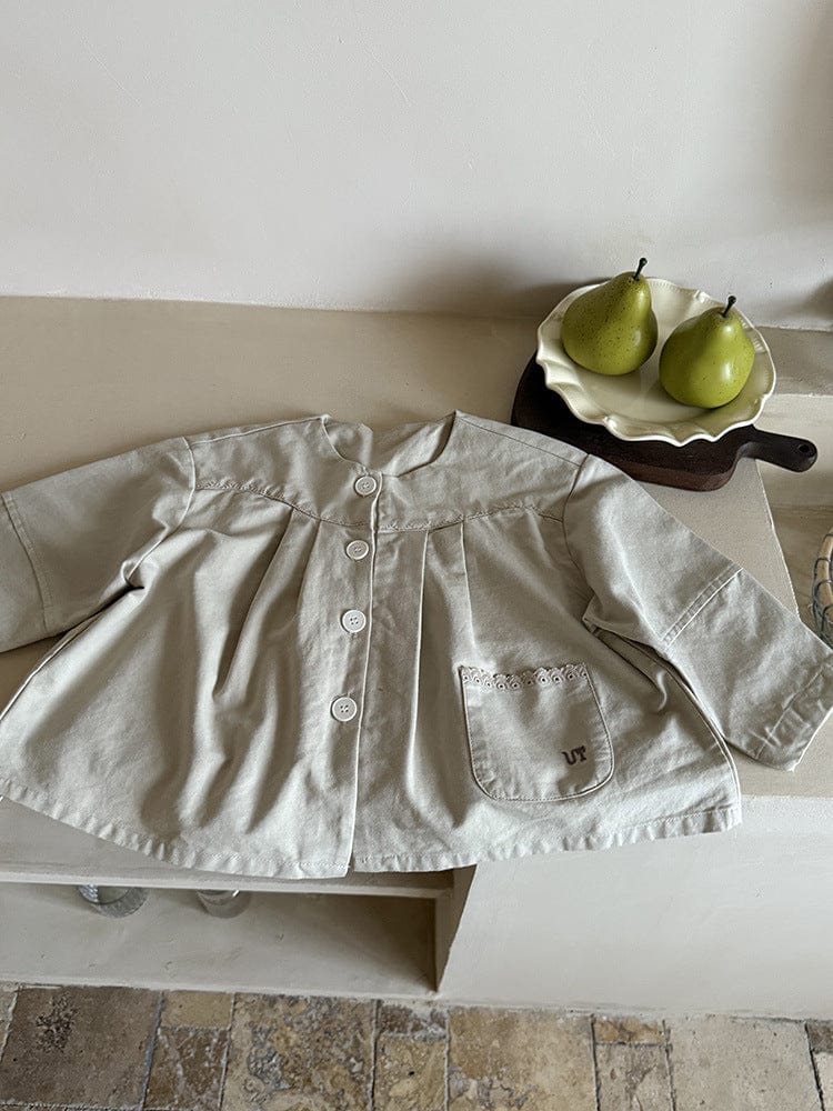 ショートコート・ジャケット・ジャンパー ノーカラータックふんわりジャケット【mh0011040】