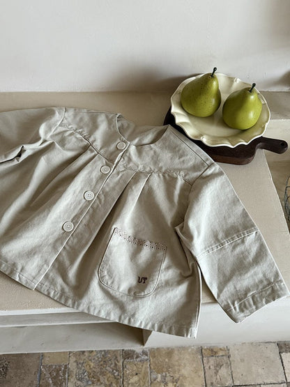 ショートコート・ジャケット・ジャンパー ノーカラータックふんわりジャケット【mh0011040】