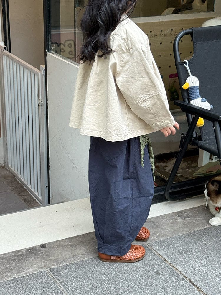 ショートコート・ジャケット・ジャンパー ノーカラータックふんわりジャケット【mh0011040】