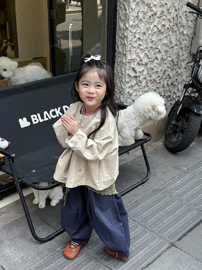 ショートコート・ジャケット・ジャンパー ノーカラータックふんわりジャケット【mh0011040】