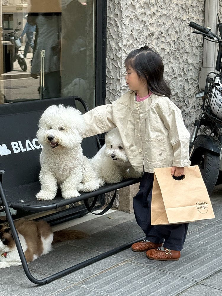 ショートコート・ジャケット・ジャンパー ノーカラータックふんわりジャケット【mh0011040】