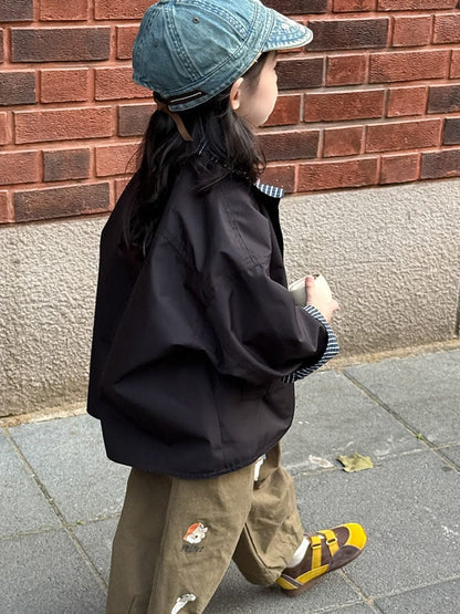 ショートコート・ジャケット・ジャンパー リバーシブルスタンドカラーコートジャケット【mh0011041】