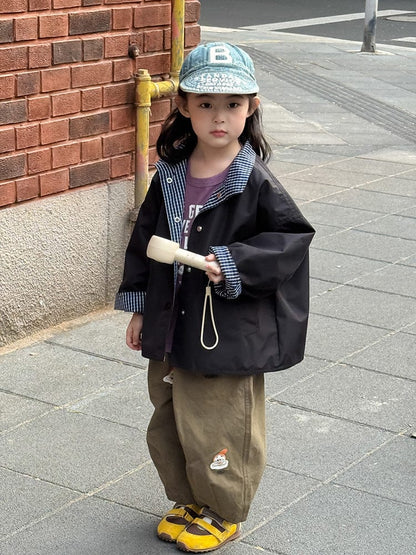 ショートコート・ジャケット・ジャンパー リバーシブルスタンドカラーコートジャケット【mh0011041】