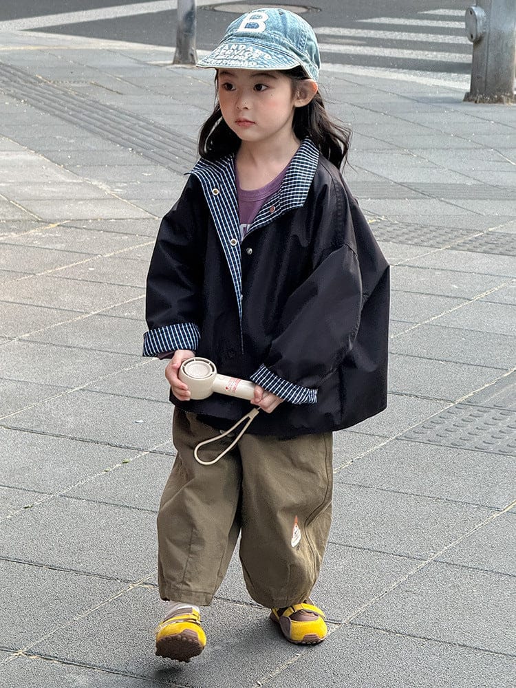 ショートコート・ジャケット・ジャンパー リバーシブルスタンドカラーコートジャケット【mh0011041】