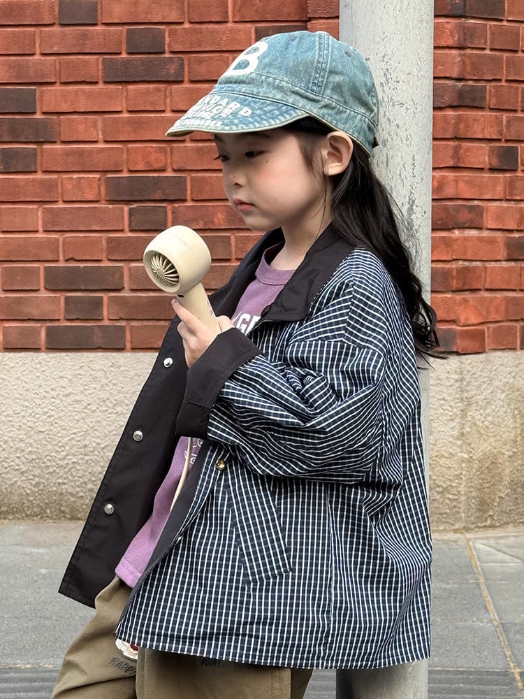 ショートコート・ジャケット・ジャンパー リバーシブルスタンドカラーコートジャケット【mh0011041】