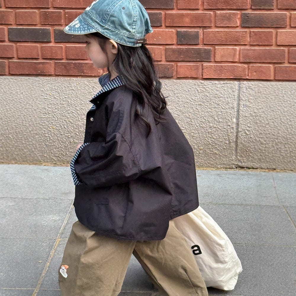 ショートコート・ジャケット・ジャンパー リバーシブルスタンドカラーコートジャケット【mh0011041】