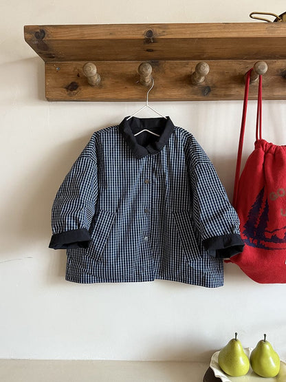 ショートコート・ジャケット・ジャンパー リバーシブルスタンドカラーコートジャケット【mh0011041】