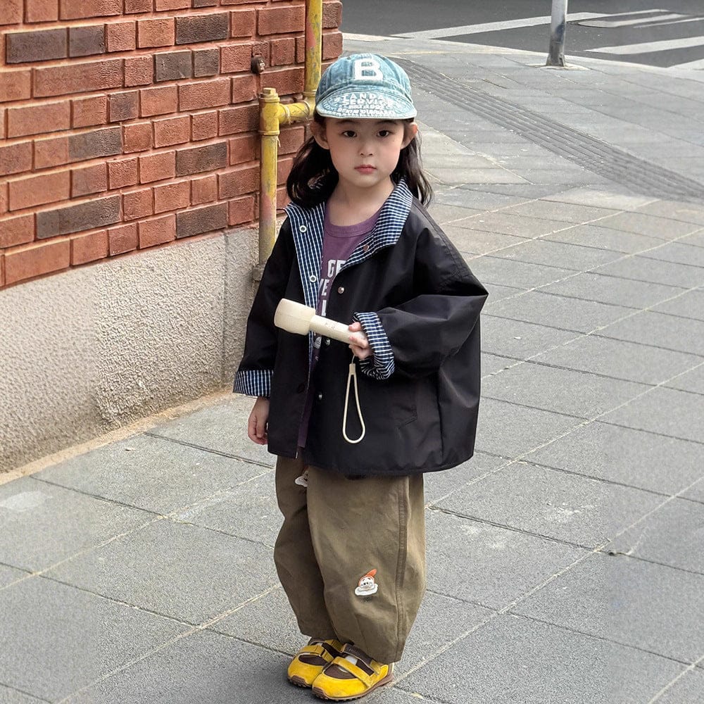 ショートコート・ジャケット・ジャンパー リバーシブルスタンドカラーコートジャケット【mh0011041】