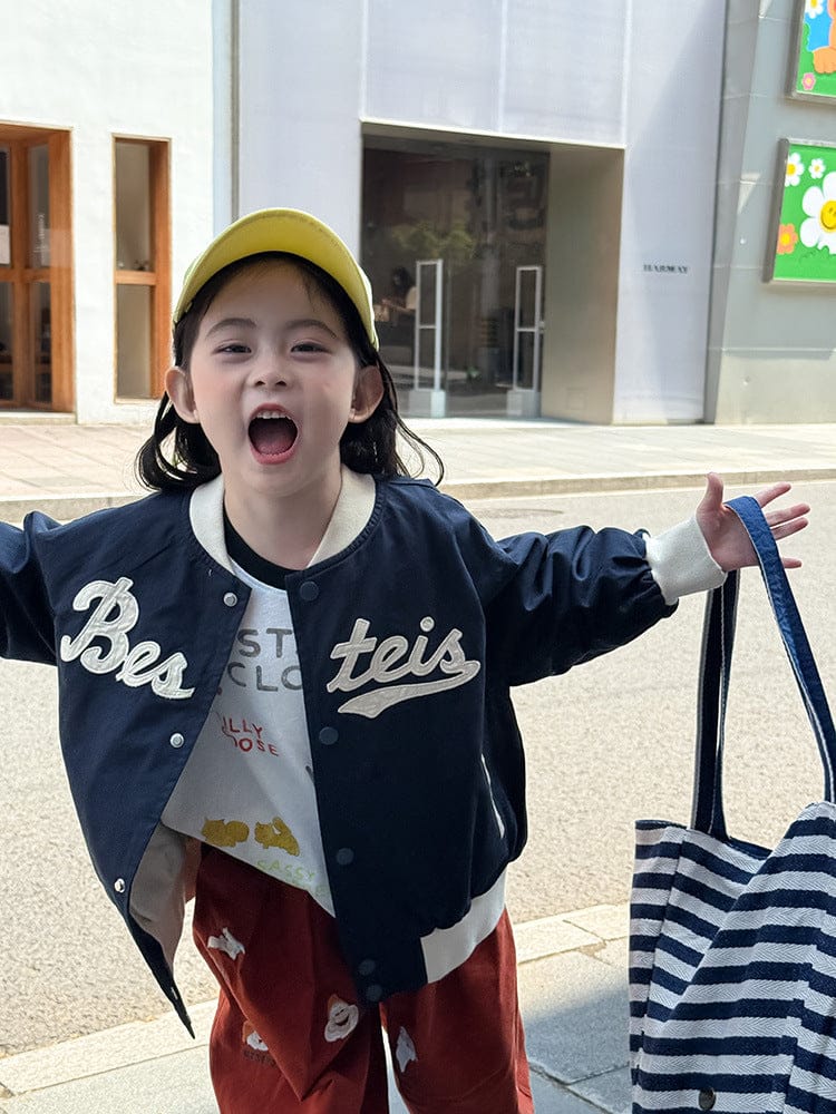 ショートコート・ジャケット・ジャンパー レターロゴワッペンスタジアムジャンパーブルゾン【mh0011043】