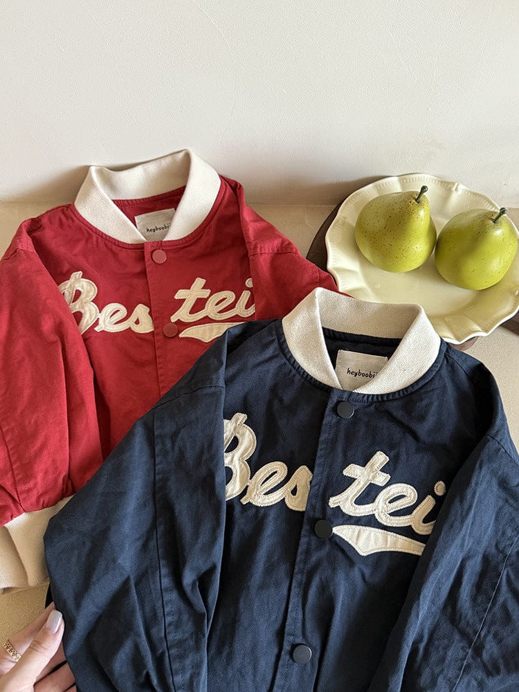 ショートコート・ジャケット・ジャンパー レターロゴワッペンスタジアムジャンパーブルゾン【mh0011043】