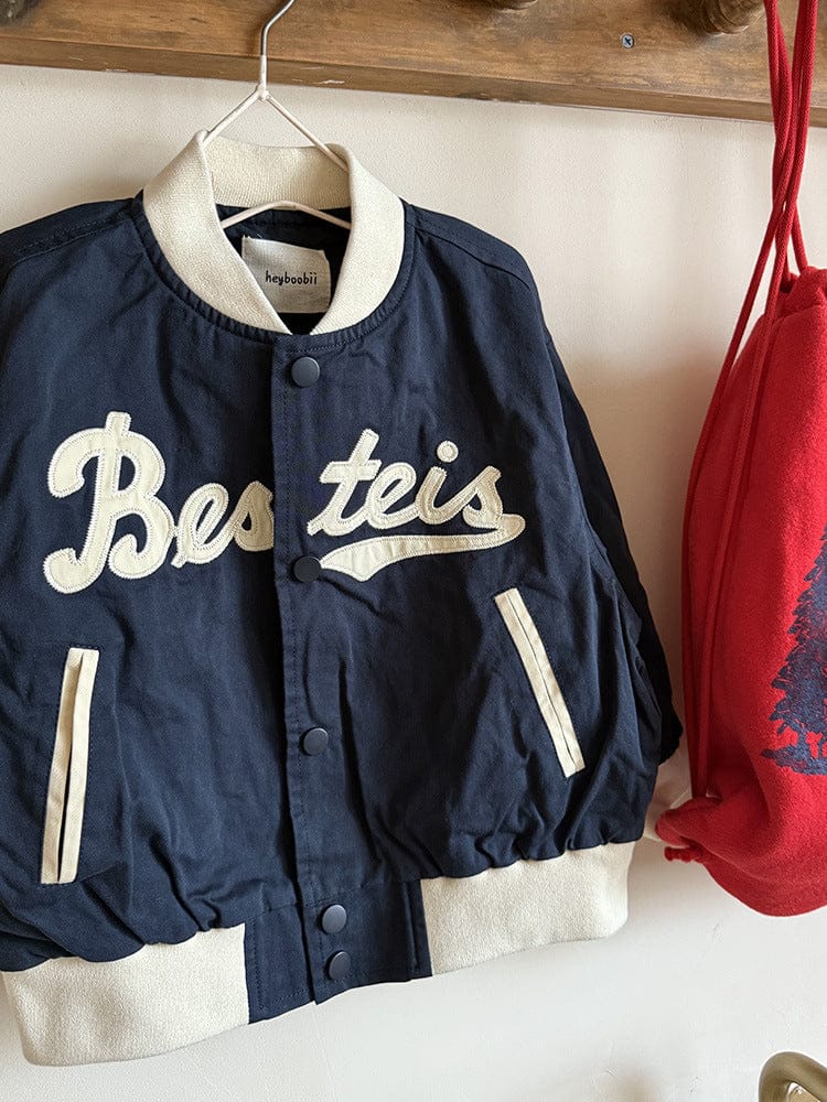 ショートコート・ジャケット・ジャンパー レターロゴワッペンスタジアムジャンパーブルゾン【mh0011043】