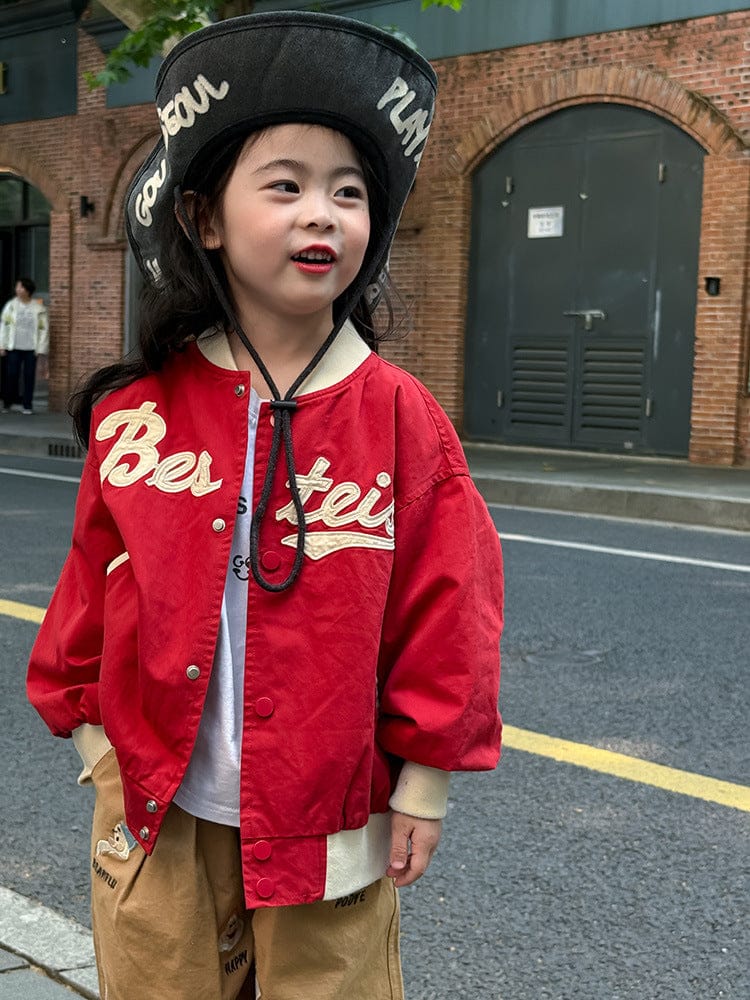 ショートコート・ジャケット・ジャンパー レターロゴワッペンスタジアムジャンパーブルゾン【mh0011043】