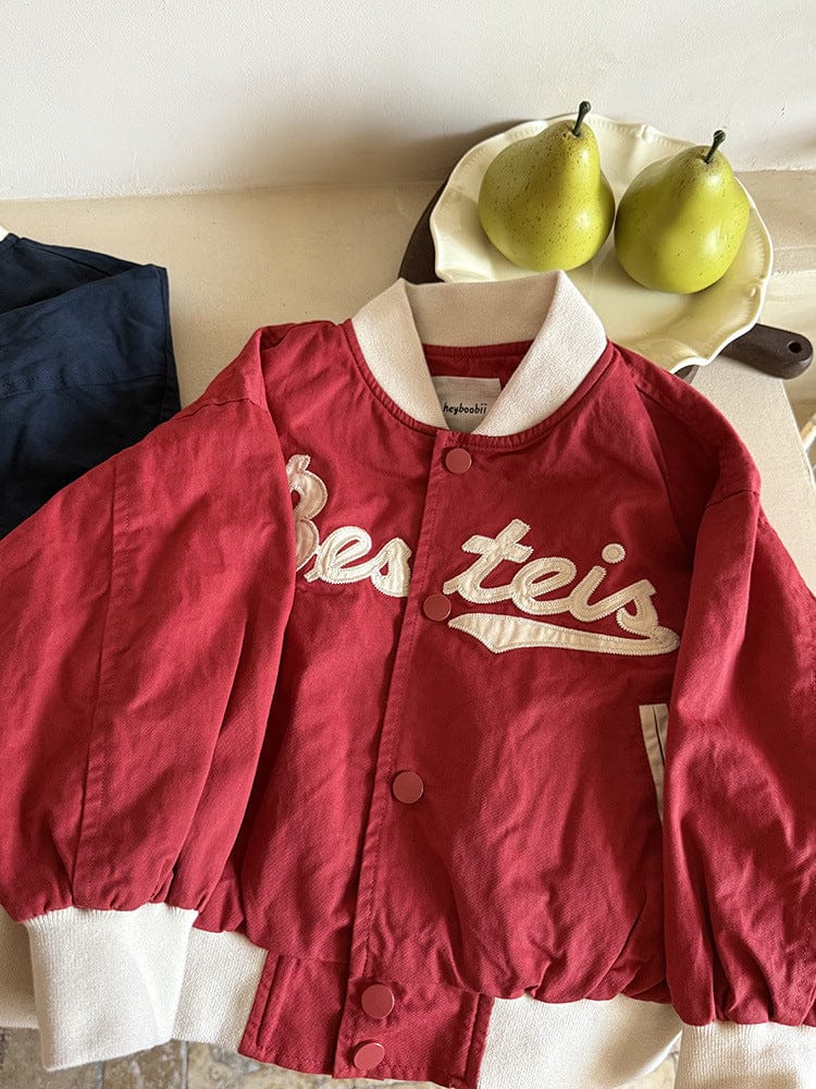 ショートコート・ジャケット・ジャンパー レターロゴワッペンスタジアムジャンパーブルゾン【mh0011043】