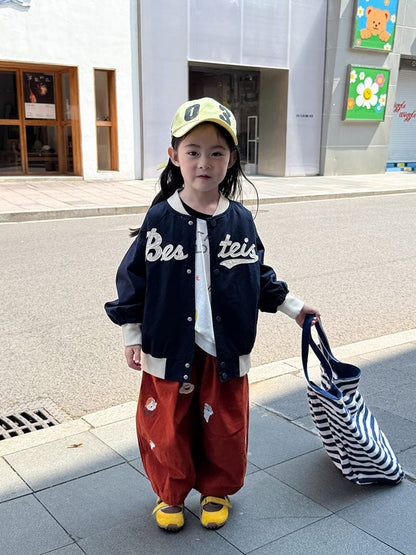 ショートコート・ジャケット・ジャンパー レターロゴワッペンスタジアムジャンパーブルゾン【mh0011043】