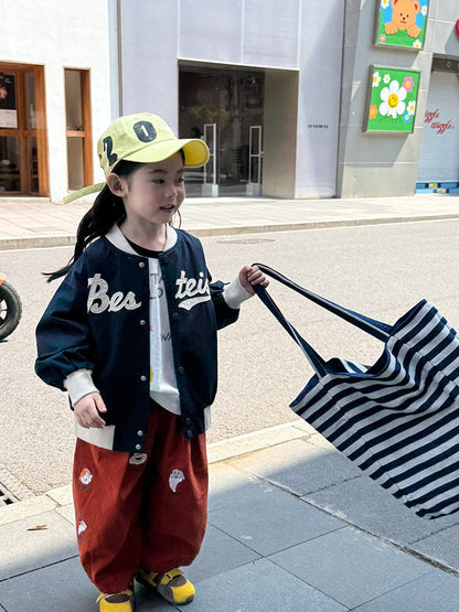 ショートコート・ジャケット・ジャンパー レターロゴワッペンスタジアムジャンパーブルゾン【mh0011043】