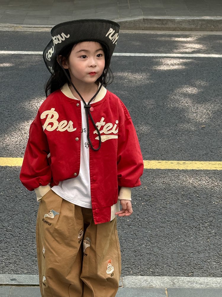 ショートコート・ジャケット・ジャンパー レターロゴワッペンスタジアムジャンパーブルゾン【mh0011043】