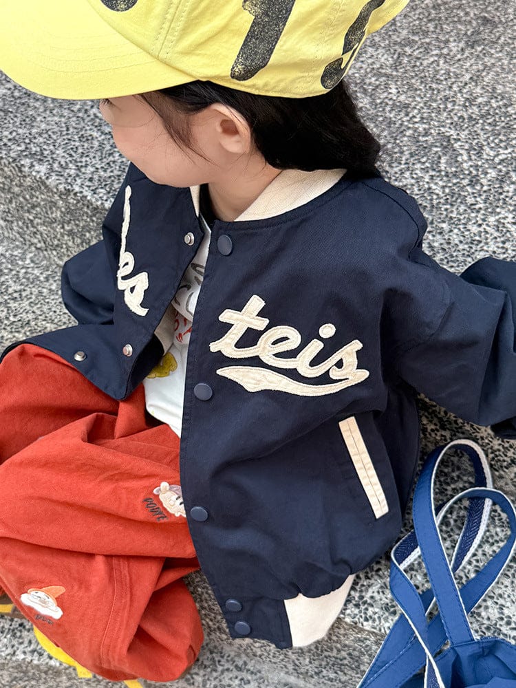 ショートコート・ジャケット・ジャンパー レターロゴワッペンスタジアムジャンパーブルゾン【mh0011043】