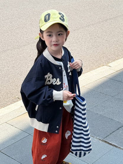 ショートコート・ジャケット・ジャンパー レターロゴワッペンスタジアムジャンパーブルゾン【mh0011043】