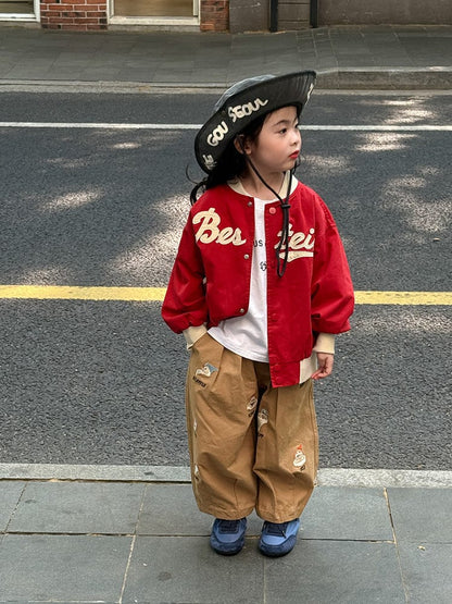 ショートコート・ジャケット・ジャンパー レターロゴワッペンスタジアムジャンパーブルゾン【mh0011043】