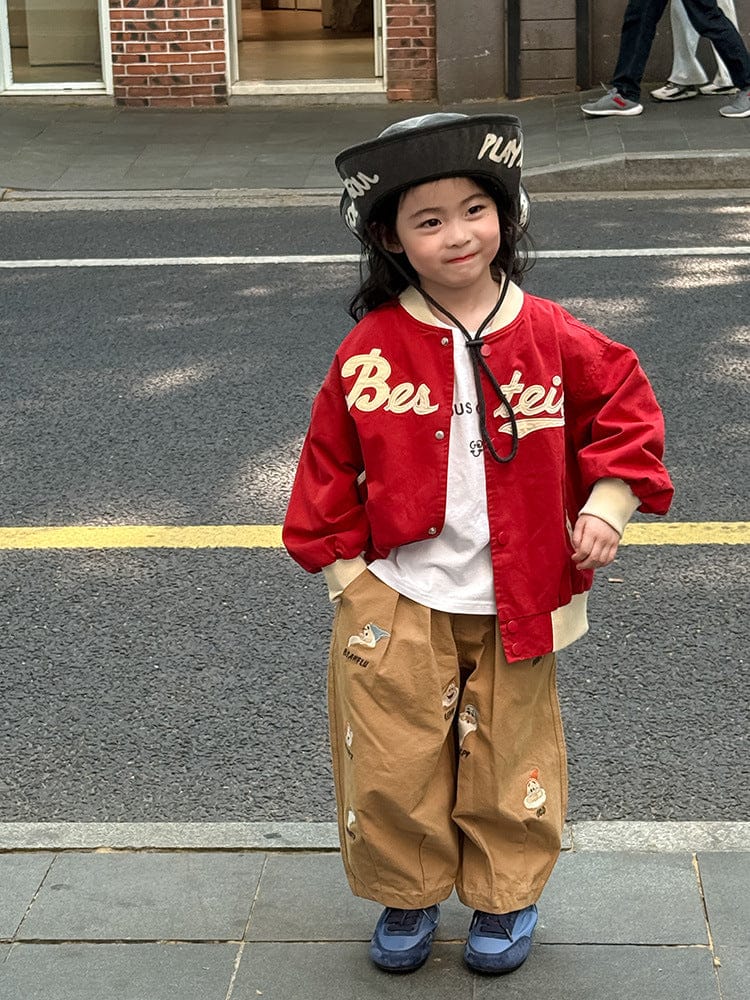 ショートコート・ジャケット・ジャンパー レターロゴワッペンスタジアムジャンパーブルゾン【mh0011043】