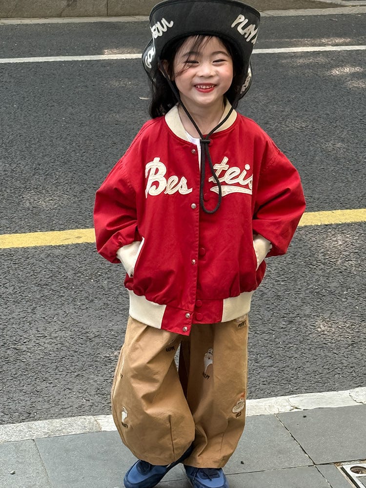 ショートコート・ジャケット・ジャンパー レターロゴワッペンスタジアムジャンパーブルゾン【mh0011043】