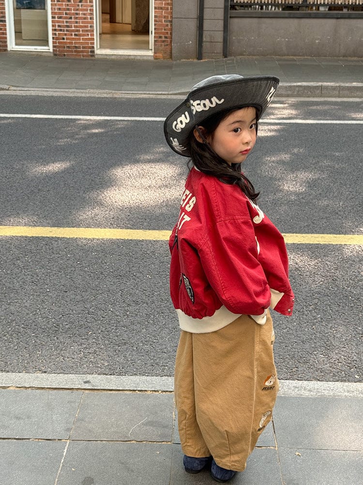 ショートコート・ジャケット・ジャンパー レターロゴワッペンスタジアムジャンパーブルゾン【mh0011043】