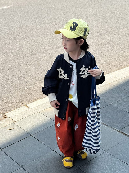 ショートコート・ジャケット・ジャンパー レターロゴワッペンスタジアムジャンパーブルゾン【mh0011043】