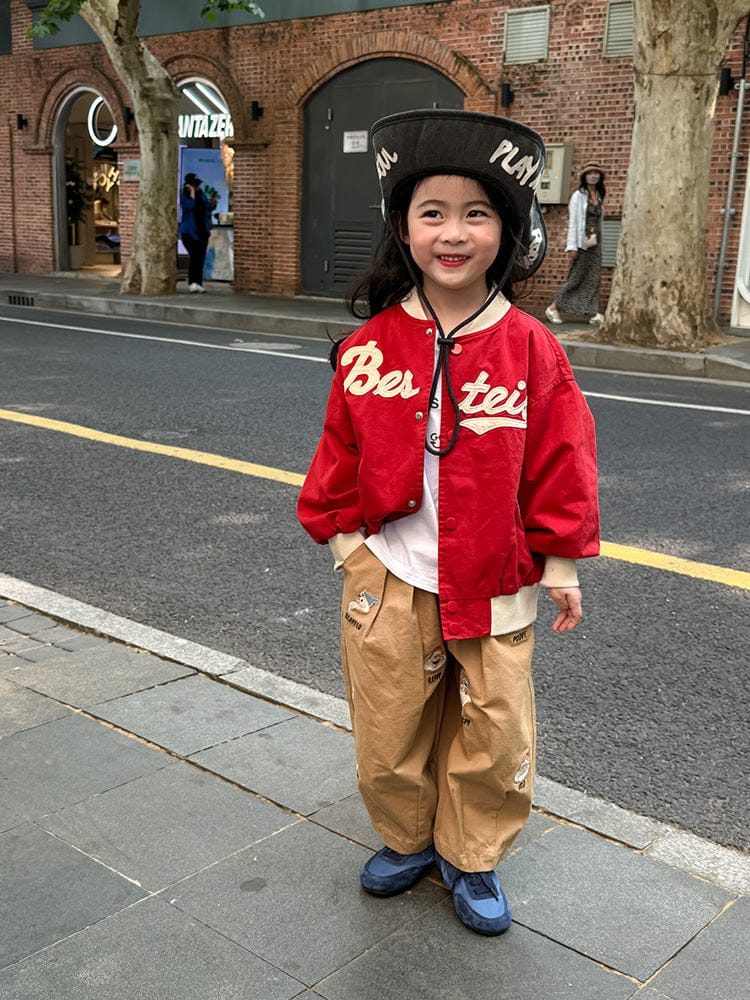 ショートコート・ジャケット・ジャンパー レターロゴワッペンスタジアムジャンパーブルゾン【mh0011043】