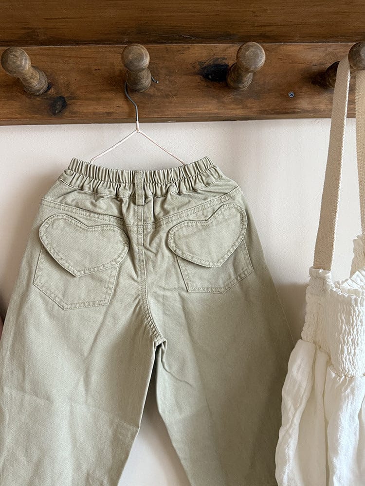 ロングパンツ・スウェットパンツ ハートポケットルーズロングパンツ【mh0011044】