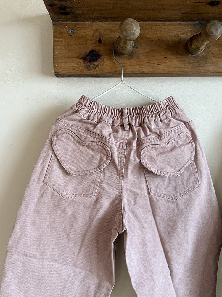 ロングパンツ・スウェットパンツ ハートポケットルーズロングパンツ【mh0011044】