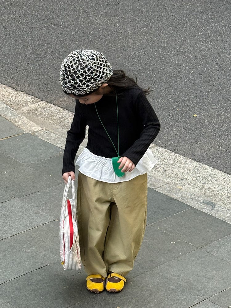 ロングパンツ・スウェットパンツ ハートポケットルーズロングパンツ【mh0011044】