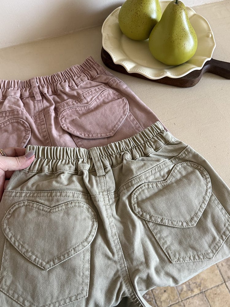 ロングパンツ・スウェットパンツ ハートポケットルーズロングパンツ【mh0011044】