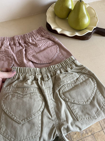 ロングパンツ・スウェットパンツ ハートポケットルーズロングパンツ【mh0011044】