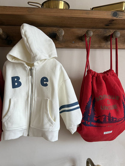 カーディガン・パーカー ロゴ入りジップアップフーディパーカー フード付き長袖スウェット【mh0011051】